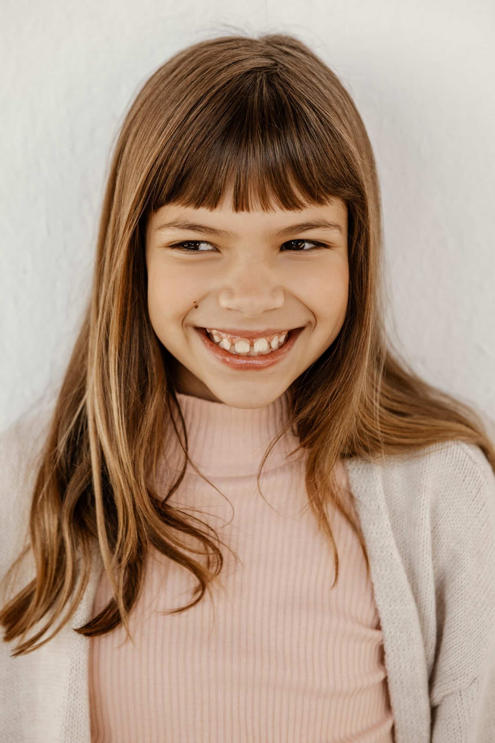 chica sonriendo